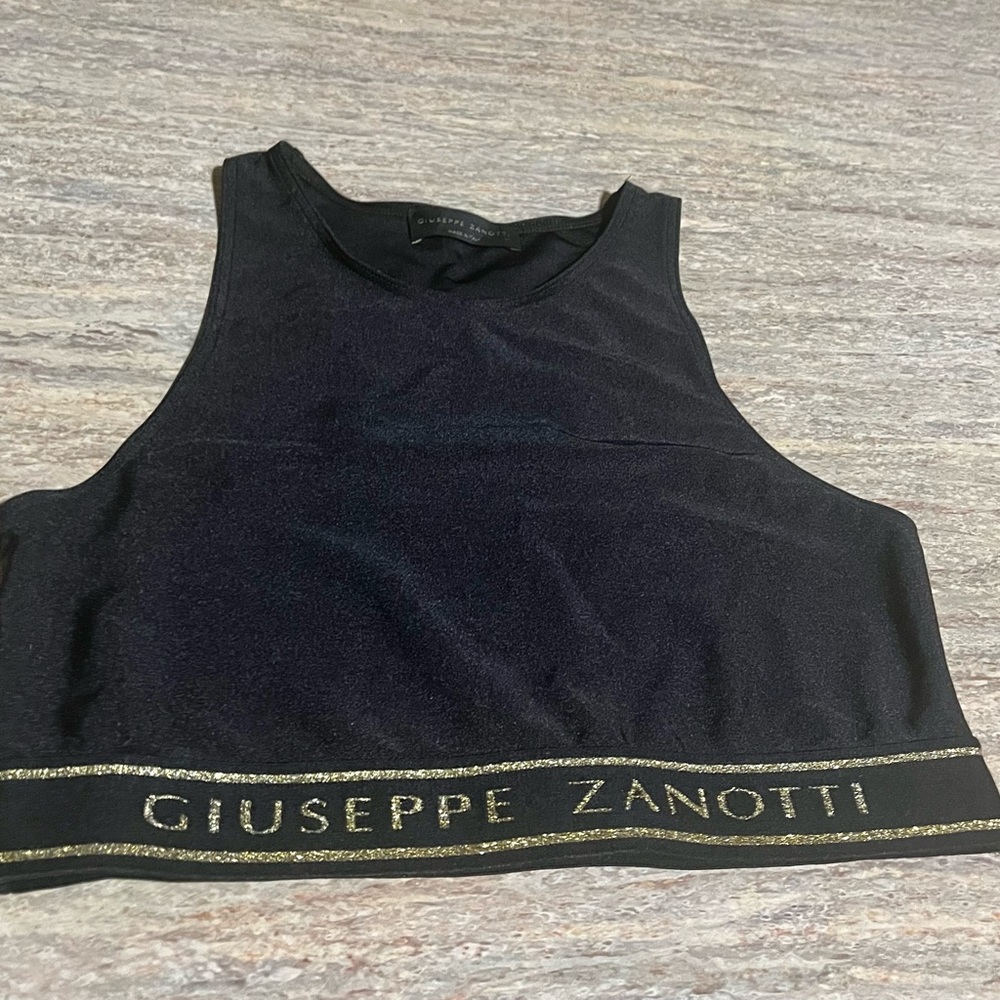 Giuseppe Zanotti Halyna Black Sports Bra Made in Italy - Picture 14 of 16